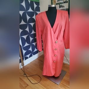 1980s blazer midi dress